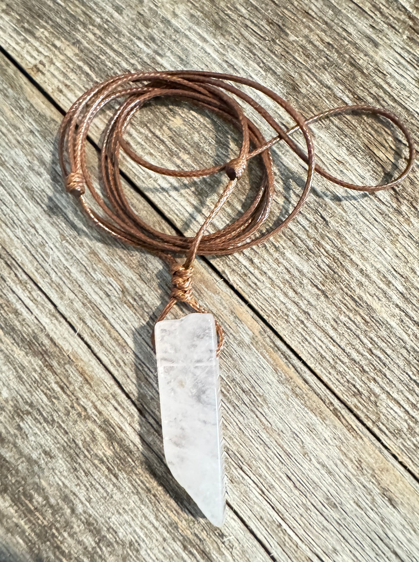Raw Stone Pendant Necklace