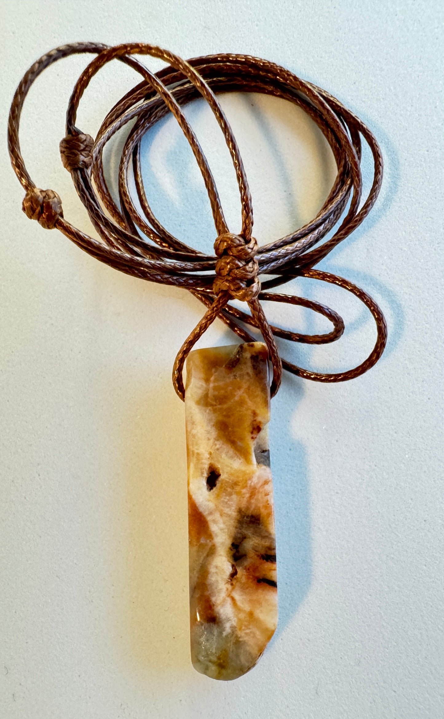 Raw Stone Pendant Necklace
