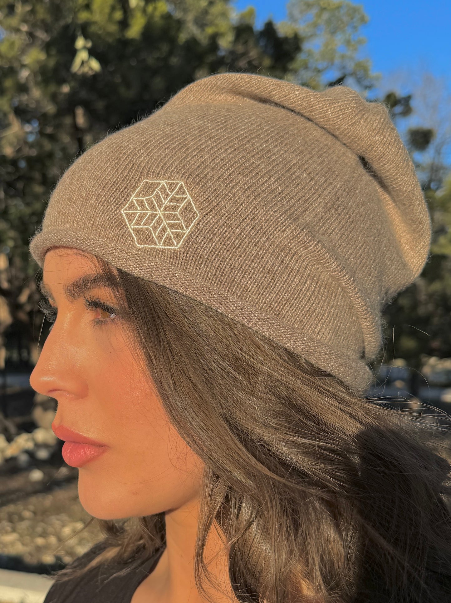 Cashmere Slouchy Beanie