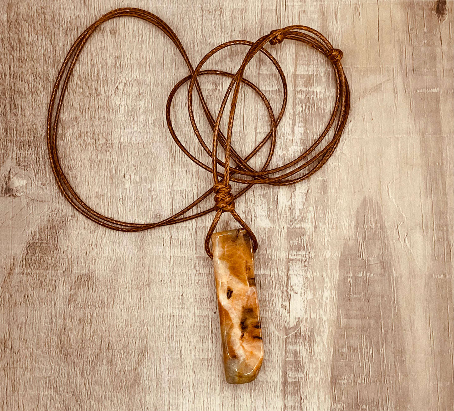 Raw Stone Pendant Necklace