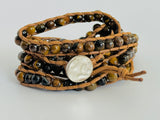 Natural Agate Wrap Bracelet