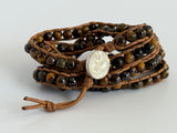 Natural Agate Wrap Bracelet