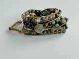 Natural Agate Wrap Bracelet