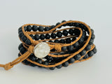 Natural Agate Wrap Bracelet