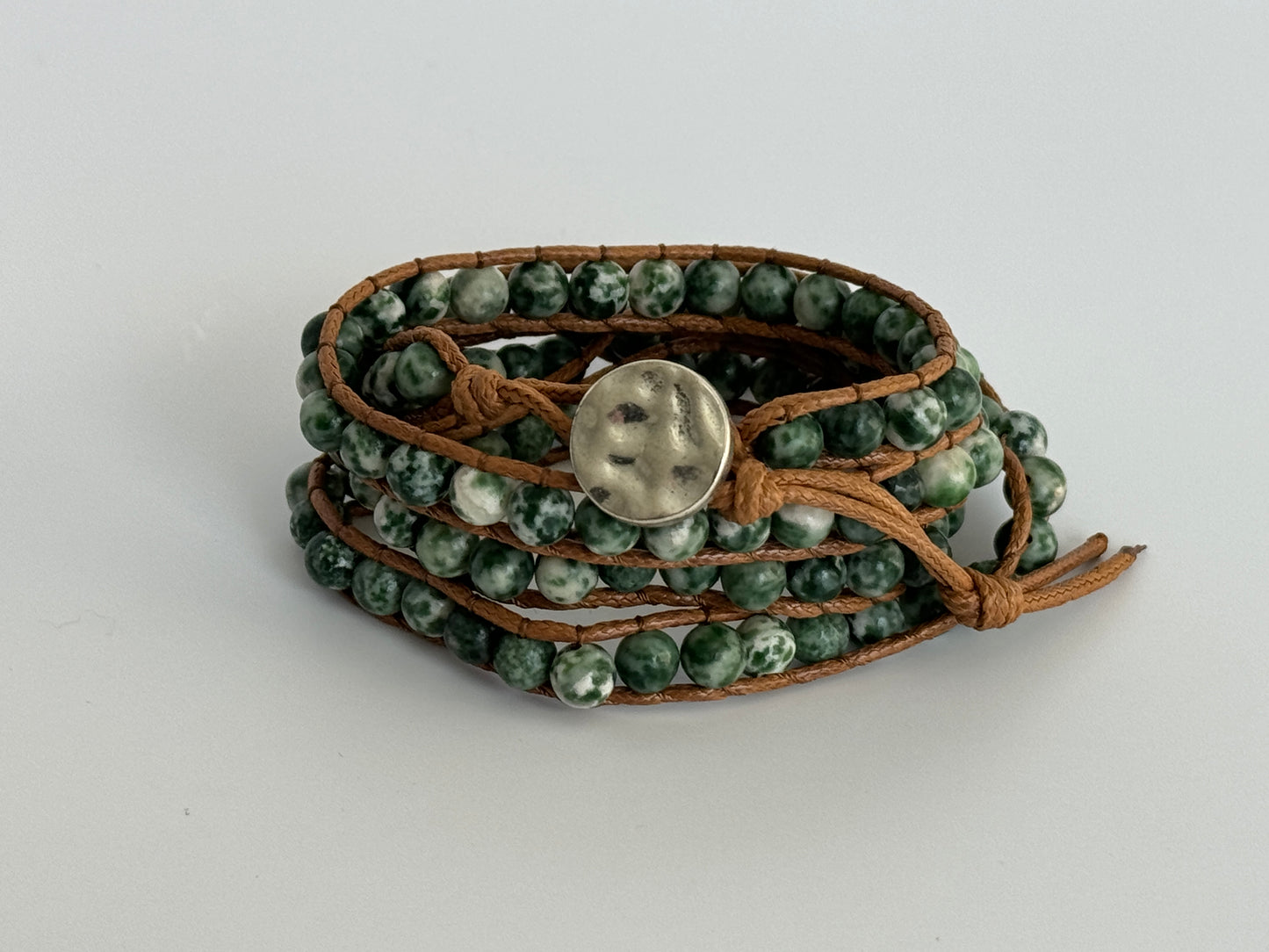 Natural Agate Wrap Bracelet