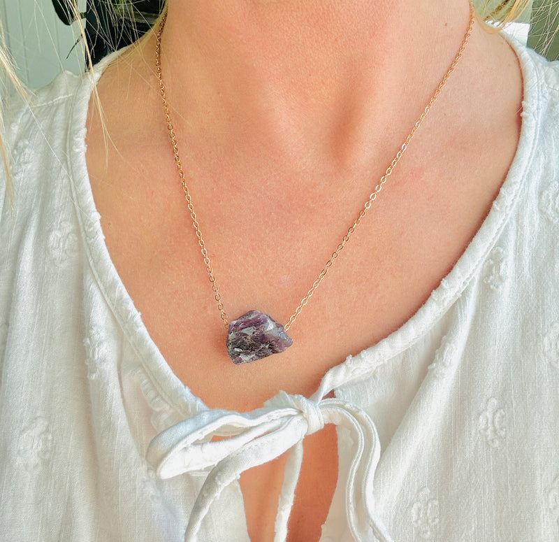 Raw Crystal Necklace