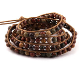 Natural Agate Wrap Bracelet